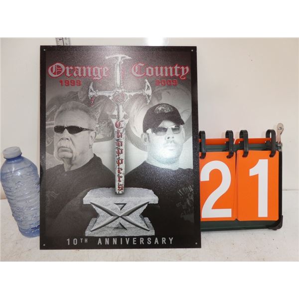 Metal Orange County Sign