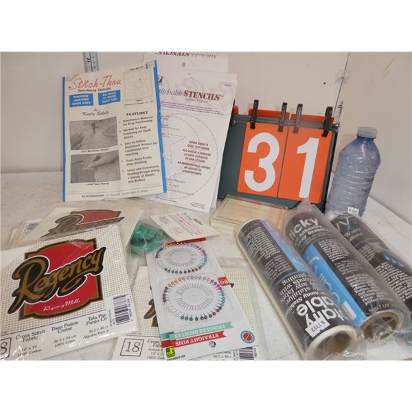 Sewing Stencils / Cross Stitch Fabric etc