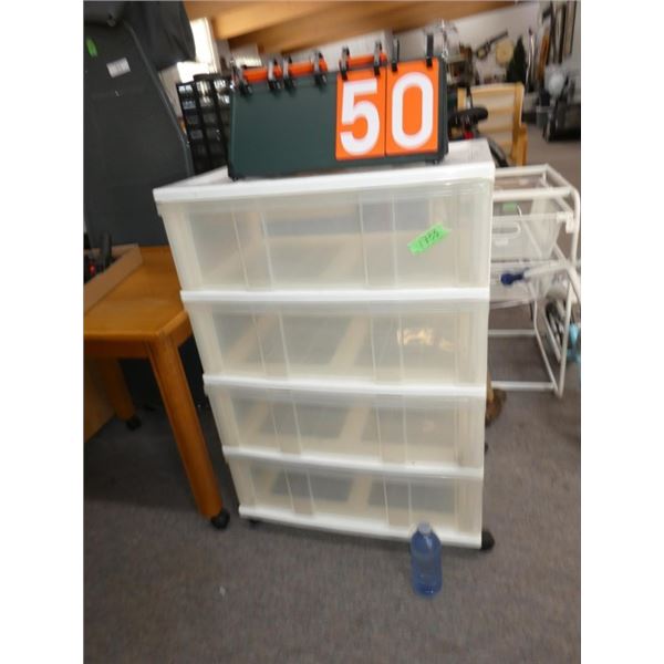 4-Drawer Rolling Storage Container