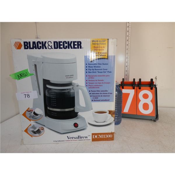 New Black & Decker Coffee Maker