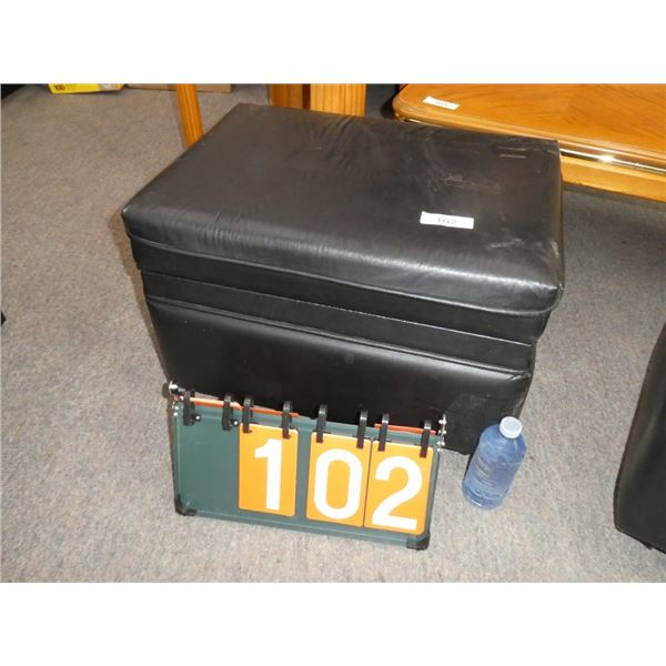 Rolling Foot Stool With Storage