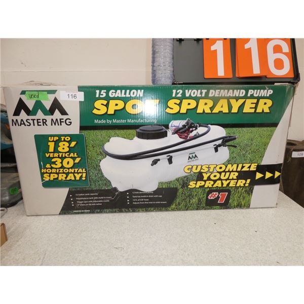 15 Gallon12V Spot Sprayer-Used