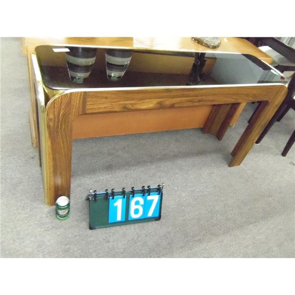 Glass Top Sofa Table