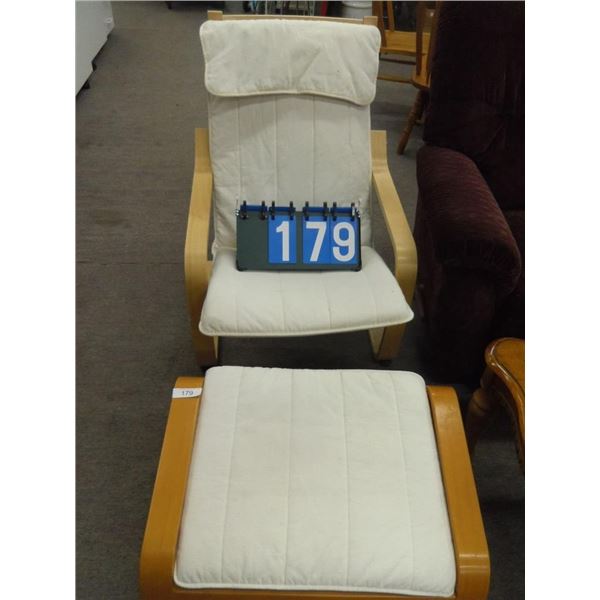 Ikea Chair With Foot Stool