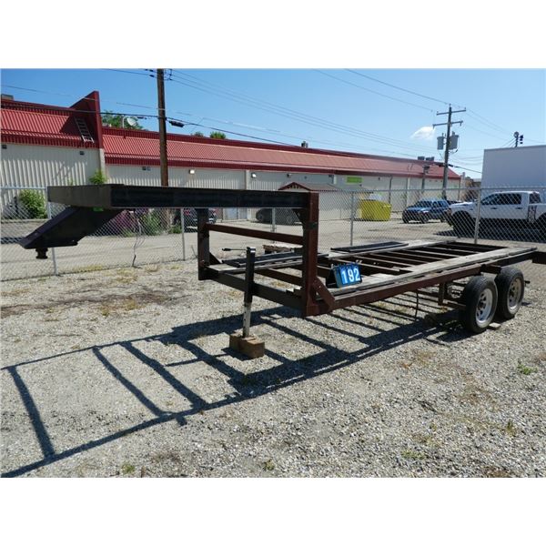 Fifth Wheel Dual Axle Flat Deck Trailer With Vin