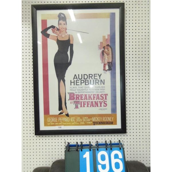 Framed Movie Poster- Audrey Hepburn