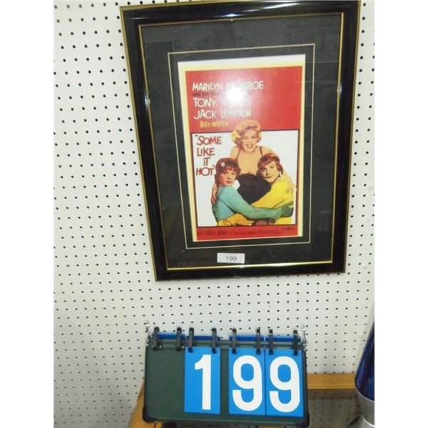 Framed Movie Poster- Marilyn Monroe