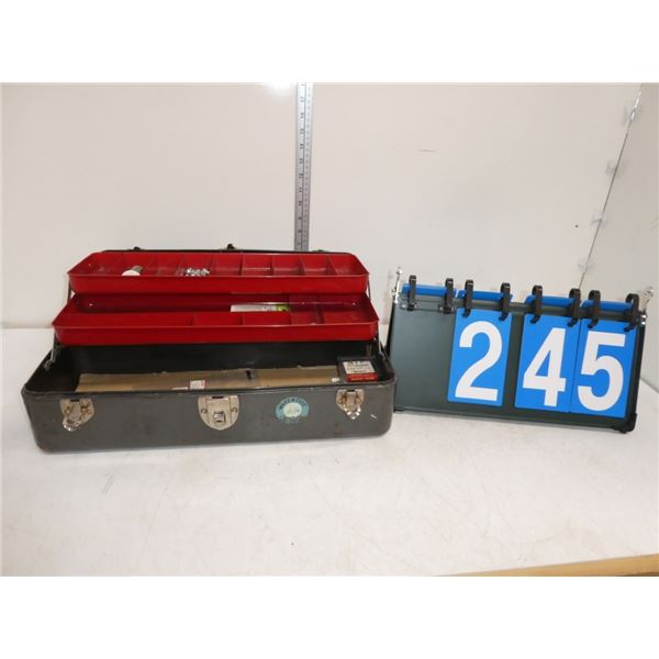 Metal Tool Box With Contents