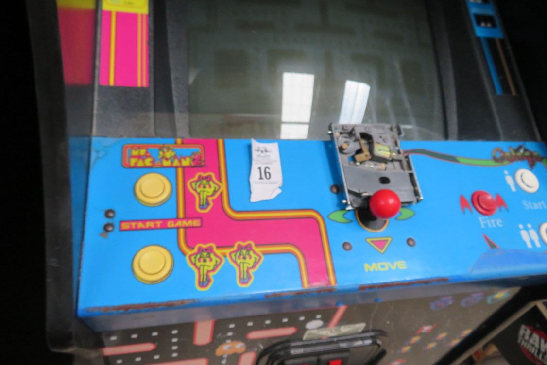 Coin Op Pacman Namco MS Pac-Man Coin-Op Arcade Game - Bay Area Auction Services