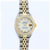 Image 2 : Rolex Ladies 2 Tone MOP Diamond Oyster Perpetual Datejust Wristwatch