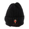 Image 1 : Gucci Black Knit with Pierced Heart Beanie