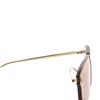 Image 5 : Gucci Rimless Sunglasses Metal Brown, Gold