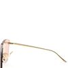 Image 6 : Gucci Rimless Sunglasses Metal Brown, Gold