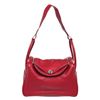 Image 1 : Hermes Red Taurillon Clemence Leather Lindy oulder Bag