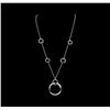 Image 1 : 1.01 ctw Diamond Necklace - 14KT White Gold