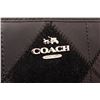 Image 5 : Coach Black Metallic Leather Patchwork Zippy Wallet