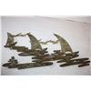 Image 3 : Brass sailing Coats and Seagulls wall decor