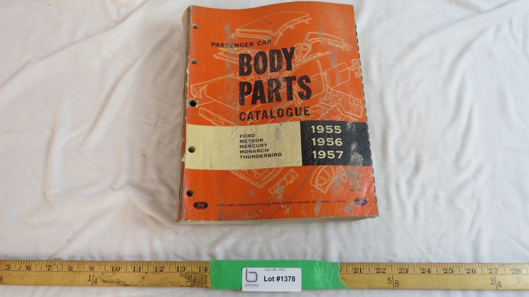 19551957 Passenger car Body parts catalogue