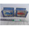 Image 1 : (2) ERTL ‘57 Thunderbird and ‘68 Shelby GT 500 Diecast 1:43 Scale