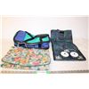 Image 1 : Travel Makeup and Accessories Bag, Grocery Bag w/ Wheels, and a Cooler