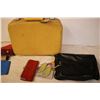 Image 6 : Vintage Suitcase + Purse w/ Vintage Wallets + Cards