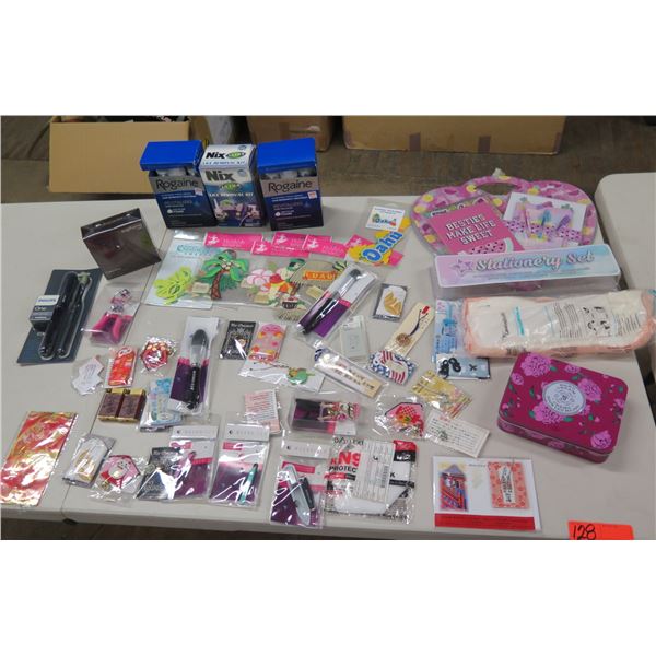Misc Toiletries: Rogaine, Nix Lice Removal Kit, Calvin Klein Euphoria, Sonicare, Stickers, etc