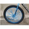 Image 2 : SE Block's Flyer Black Boy's Freestyle BMX Bike w/ Blue 'Landing Gear' & Coaster Brakes