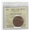 Image 1 : 1910 ICCS Graded Canadian, Large One Cent, **MS-64**