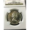 Image 2 : 1953 LD / NSF NGC Graded Canadian 50 Cent, **MS-64**