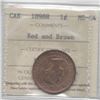 Image 1 : 1898H,ICCS Graded Canadian, Large Cent, **MS-64**