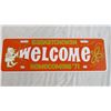 Image 2 : Saskatchewan Homecoming '71 "welcome" - tin