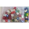 Image 2 : Assorted Dice and game board pieces