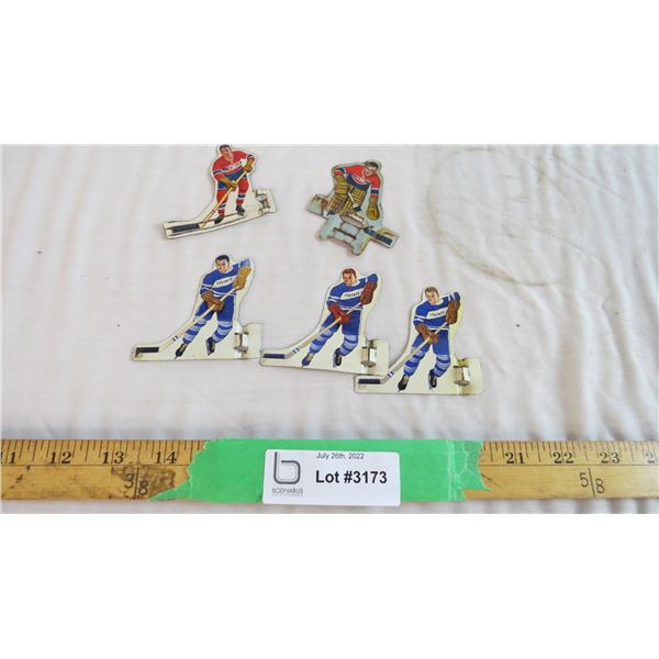 Toronto and Montreal Hockey metal sheet figurines