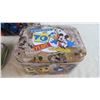 Image 3 : Superman And Mickey Mouse metal lunch boxes and tins