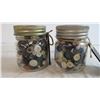 Image 2 : Old Buttons filled in jars