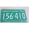 Image 2 : (2) Saskatchewan Licence plates 1969