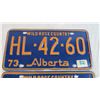 Image 2 : (2) Alberta Licence plates 73