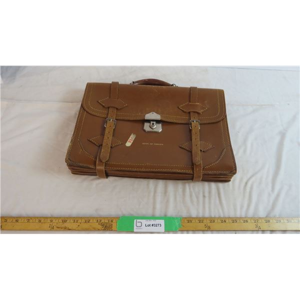 Government of Canada Leather Briefcase