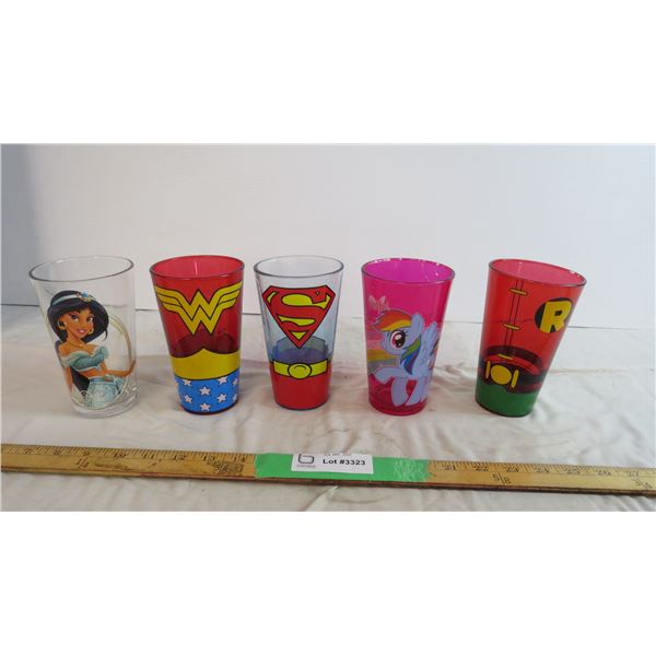 (5) Superhero cups