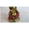 Image 2 : Buddha sitting on lucky coins figurine