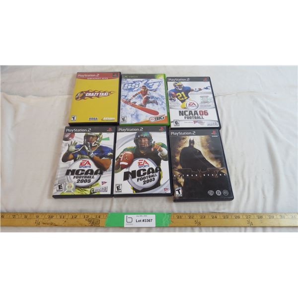 Assorted PS2 and xbox games