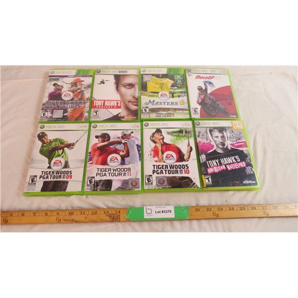 (8) Assorted Xbox 360 games