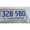 Image 3 : (4) Saskatchewan Licence plates 74,75,76