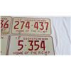 Image 2 : (4) Saskatchewan Licence plates 73