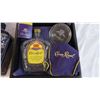 Image 3 : (2) Crown Royal Gift sets (tin with 2 shot glasses + wood box with 2 glass coasters)