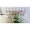 Image 1 : (14) Glass Soda Bottles - diet 7up, Mountain Dew, Pepsi, Hires, etc