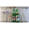 Image 3 : (14) Glass Soda Bottles - diet 7up, Mountain Dew, Pepsi, Hires, etc