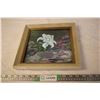 Image 1 : Framed Painting of a Flower (signed)