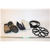 Image 1 : (2) Pairs of Women’s Shoes (Size 6), Misc Household Items