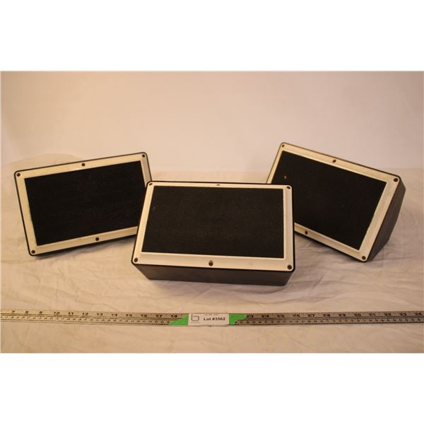 (3) Galaxy Audio Hot Spot Speakers (untested)